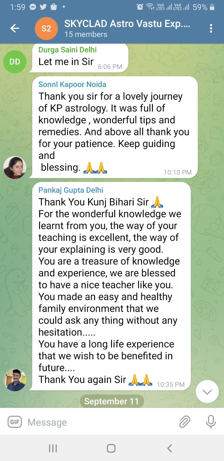 Student testimonial 1